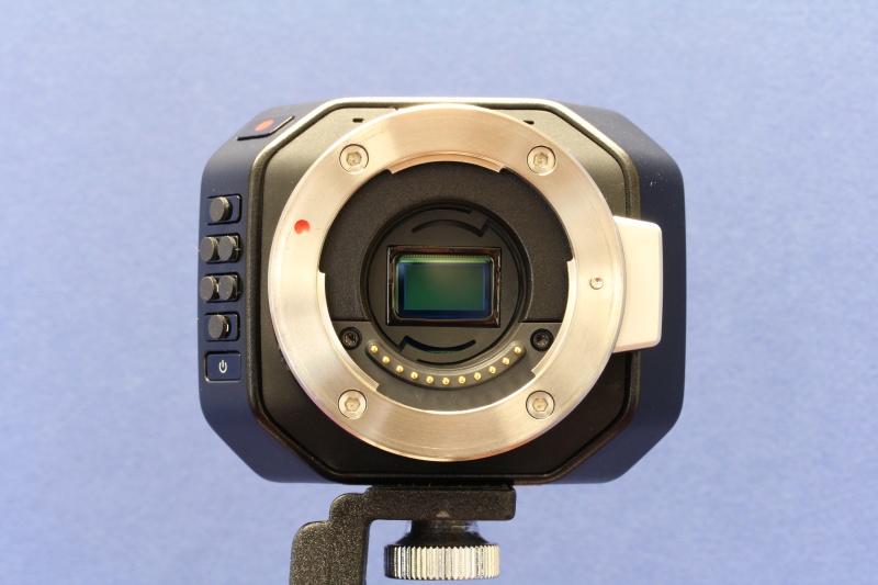 Historical Mosaic filter installed in a Blackmagic camera